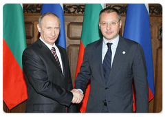 Prime Minister Vladimir Putin conducted talks with his Bulgarian counterpart Sergei Stanishev