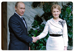 Prime Minister Vladimir Putin met with Ukrainian Prime Minister Yulia Tymoshenko during a meeting of the Committee on Economic Cooperation of the Russian-Ukrainian Interstate Commission