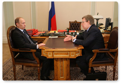 В.В.Путин провел рабочую встречу с заместителем Председателя Правительства, Министром финансов А.Л.Кудриным