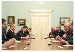 В.В.Путин встретился с Главой Палестинской национальной администрации Махмудом Аббасом