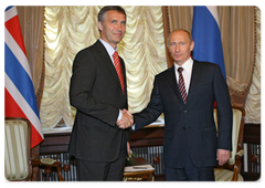 Председатель Правительства Российской Федерации В.В.Путин встретился с Премьер-министром Норвегии Й.Столтенбергом
