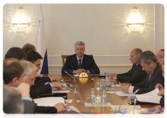 Deputy Prime Minister and Chief of the Government Staff, Sergei Sobyanin, chaired a meeting of the Government Commission for the Development of Television and Radio Broadcasting, to consider the development of digital television in Russia