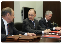 Director-General of Rosatom State Nuclear Energy Corporation Sergei Kiriyenko and Government chief of staff Sergei Sobyanin