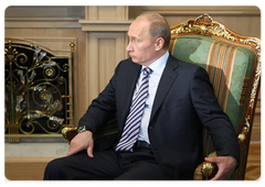 Председатель Правительства Российской Федерации В.В.Путин встретился с Президентом Республики Беларусь А.Г.Лукашенко