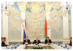 Prime Minister Vladimir Putin took part in a meeting of the Council of Ministers of the Union State of Russia and Belarus