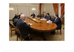 Prime Minister Vladimir Putin met with Italian Senate President Renato Schifani