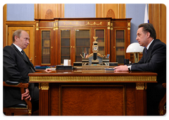 Prime Minister Vladimir Putin held a working meeting with Minister of Sport, Tourism, and Youth Policy Vitaly Mutko