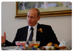 Prime Minister Vladimir Putin meeting with Great Patriotic War veterans