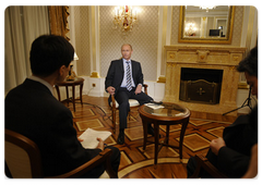 Prime Minister Vladimir Putin’s interview to Japan’s Kyodo Tsushin News Agency, the NHK Japan Broadcasting Corporation, and the Nihon Keizai Shimbun newspaper (The Nikkei)