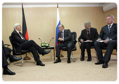 Председатель Правительства Российской Федерации В.В.Путин встретился с Вице-канцлером, Министром иностранных дел ФРГ Ф.-В.Штайнмайером