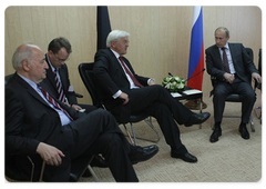 Prime Minister Vladimir Putin meeting with German Vice Chancellor and Foreign Minister Frank-Walter Steinmeie