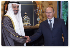 В.В.Путин встретился с Наследным принцем эмирата Абу-Даби Мухаммедом бен Заидом Аль Нахайяном