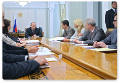 Председатель Правительства Российской Федерации В.В.Путин провел совещание по экономическим вопросам
