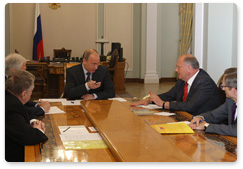 В.В.Путин провел встречу с лидерами фракций Государственной Думы