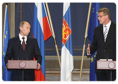 Russian Prime Minister Vladimir Putin and Finnish Prime Minister Matti Vanhanen have held a joint press conference after the Russian-Finnish intergovernmental talks