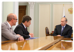 Prime Minister Vladimir Putin chairing the meeting on the progress of work undertaken by Olympstroi