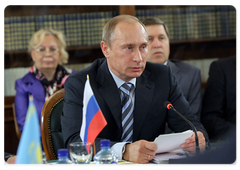 В.В.Путин принял участие в заседании Высшего органа Таможенного союза России, Белоруссии и Казахстана на уровне глав правительств