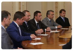 Председатель Правительства Российской Федерации В.В.Путин встретился с руководством футбольного клуба «Томь»
