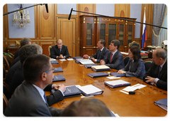 В.В.Путин провел заседание Наблюдательного совета Государственной корпорации «Банк развития и внешнеэкономической деятельности (Внешэкономбанк)»