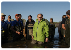 Vladimir Putin went to Chkalov Island in the Sea of Okhotsk during his visit to the Khabarovsk Territory
