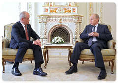 Председатель Правительства Российской Федерации В.В.Путин встретился с председателем правления германского профсоюза «ИГ Металл» Бертольдом Хубером