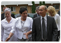 Prime Minister Vladimir Putin visiting the Narzan Valley health resort and being informed on plans for tourism and recreation investment projects in the Stavropol Territory