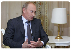 Председатель Правительства Российской Федерации В.В.Путин дал интервью абхазским СМИ