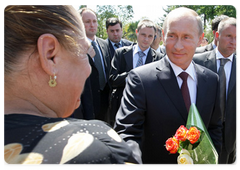 В.В.Путин и С.В.Багапш пообщались с вдовами и матерями погибших защитников Абхазии