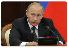 Председатель Правительства Российской Федерации В.В.Путин выступил на заседании Президиума Совета по реализации приоритетных национальных проектов и демографической политике