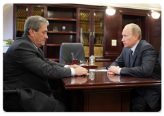 Prime Minister Vladimir Putin meeting with Vyacheslav Shtyrov, President of the Republic of Sakha (Yakutia)