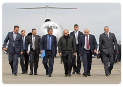 Председатель Правительства Российской Федерации В.В.Путин прибыл с рабочей поездкой в Республику Хакасия