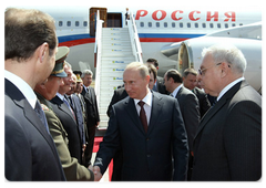 Prime Minister Vladimir Putin arrived on a working visit to the Republic of Turkey