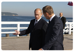 Prime Minister Vladimir Putin meeting with Polish Prime Minister Donald Tusk