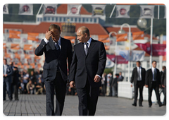 Председатель Правительства Российской Федерации В.В.Путин провел переговоры с Председателем Совета министров Республики Польша Д.Туском