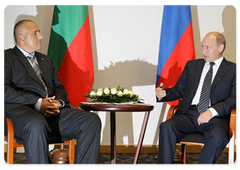 Prime Minister Vladimir Putin meeting with Bulgarian Prime Minister Boyko Borissov