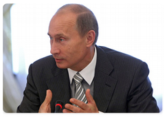 Prime Minister Vladimir Putin meeting with members of the sixth Valdai Discussion Club
