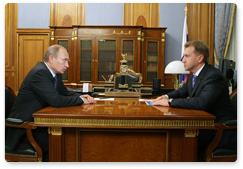 В.В.Путин провел рабочую встречу с Первым заместителем Председателя Правительства И.И.Шуваловым