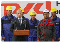 В.В.Путин выступил на церемонии закладки памятной капсулы на месте строительства вокзального комплекса «Адлер»