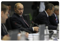 Председатель Правительства Российской Федерации В.В.Путин провел совещание о ходе ликвидации последствий аварии на Саяно-Шушенской ГЭС