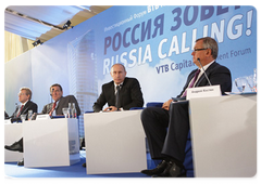Prime Minister Vladimir Putin addressing the VTB Capital Investment Forum “Russia Calling”