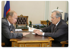 Председатель Правительства Российской Федерации В.В.Путин встретился с Президентом Республики Татарстан М.Ш.Шаймиевым