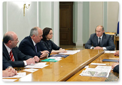 Председатель Правительства Российской Федерации В.В.Путин провел встречу с руководством Союза машиностроителей России