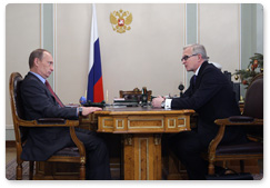 В.В.Путин встретился с президентом Российского союза промышленников и предпринимателей А.Н.Шохиным