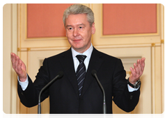 Deputy Prime Minister and Head of the Government Executive Office Sergei Sobyanin conferring government awards on representatives of the print media for 2009