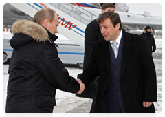 Председатель Правительства Российской Федерации В.В.Путин прибыл в Ставропольский край