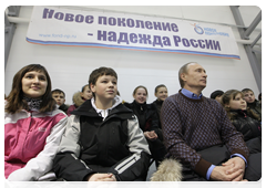 Председатель Правительства Российской Федерации В.В.Путин принял участие  в церемонии открытия ледового дворца «Новое поколение» в г.Чебоксары