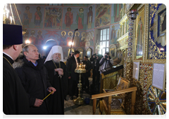 Prime Minister Vladimir Putin at St Tatiana’s Cathedral of the Intercession in Cheboksary