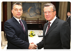 First Deputy Prime Minister Viktor Zubkov visiting Hungary