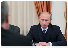 Prime Minister Vladimir Putin meeting with German President Christian Wulff