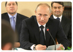 Prime Minister Vladimir Putin meeting with the heads of government of the member states of the Customs Union